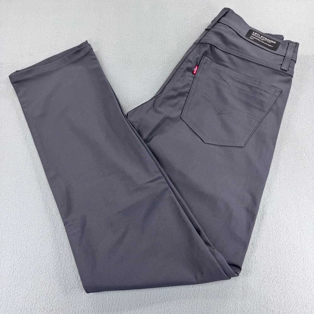 Levi Strauss 511 Slim Fit Engineered for Movement Pants Gray 30x32 A9213-0013